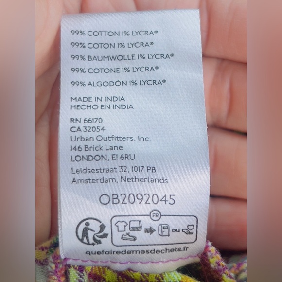 Free People Trousers Hudson Canyon Pants Small Multicolor Womens Wide Leg NWOT - Picture 8 of 8